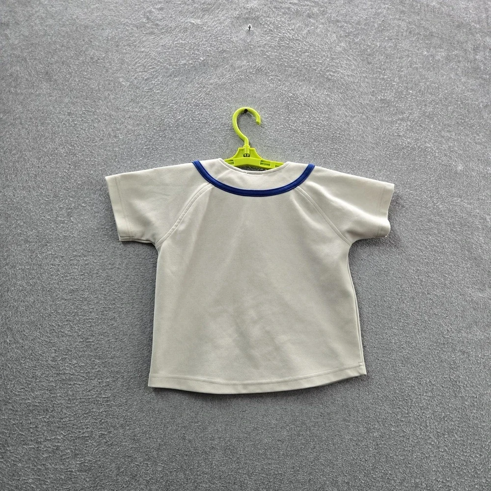 VINTAGE Los Angeles Dodgers Boys Jersey 6 White Embroidered Nike Team